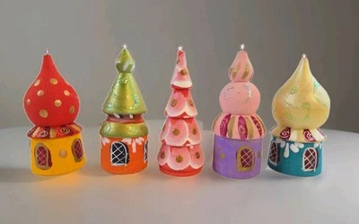 Adornos navideños de madera para iglesias y árboles en forma de cúpula hechos a mano y pintados rusos  Foto 1 de 4