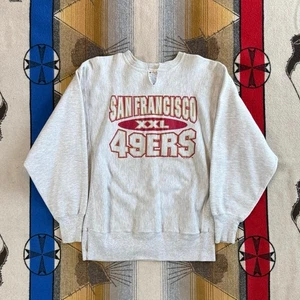 Vintage 90s San Francisco 49ers Champion Reverse Weave Sweatshirt Size Large - Picture 1 of 12