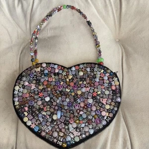 Sasha Handmadde Multi-Colored Beaded Purse Body/Shoulder Strap. 3312 - Picture 1 of 7