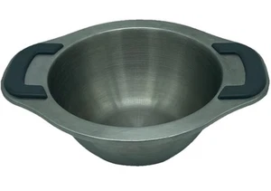 Pampered Chef Stainless Steel 12 B Mixing/Prep Bowl Double Handled - Picture 1 of 9