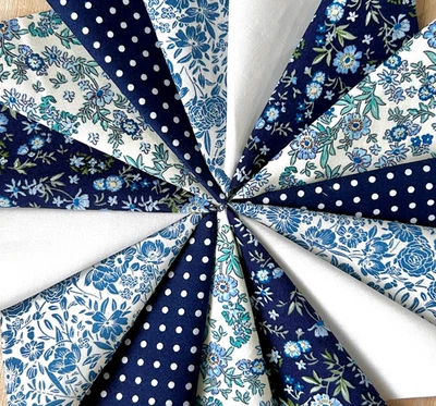 ROSE AND HUBBLE & OTHER Geleerollen 44 Zoll breit, fette Viertel, Patchwork Quadrate Baumwolle Stoff (JR11)