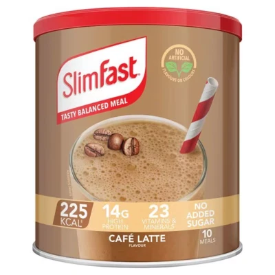 SlimFast Cafe Latte Meal Replacement Shake for Weight Loss & Balanced Diet 365g - Image 1 of 4