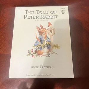 The Tale Of Peter Rabbit Beatrix Potter Cross Stitch Chart Book vtg 80's - Picture 1 of 4