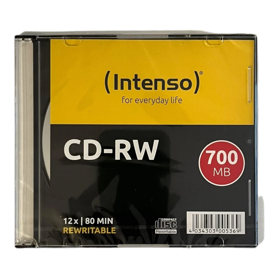 Intenso CD - RW 700MB 80 Min. CD-RW Rohling 1 Stück Neu & OVP - Bild 1 von 1