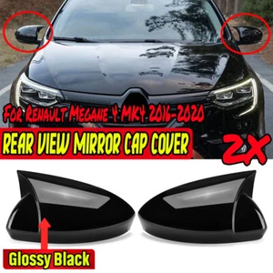 2x Tapas Espejo Negro Tapas Espejo Cubierta Para Renault Megane 4 MK4 16-20 - Imagen 1 de 9