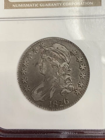 NGC XF40 1826 CAPPED BUST HALF DOLLAR NICE ORIGINAL COLOR AND EYE APPEAL Cover