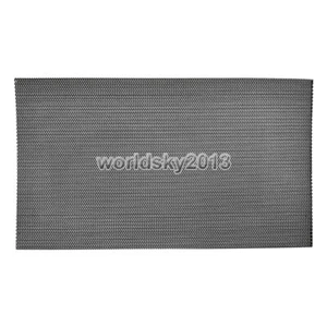 2 piezas Cubierta de altavoz de malla metálica cuadrada 250x143 mm #Negro - Imagen 1 de 6