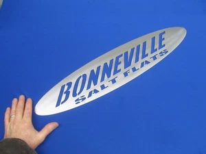 Bonneville Salt flats Sign 27.5 X 6" 14 GA. Streamliner Belly Tank Coupe Rat Rod - Picture 1 of 4