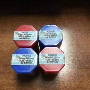 4 Rolls 2007 PRESIDENTIAL DOLLAR $20 BU ROLL ICG MS63 OR BETTER-All Different - Picture 1 of 3