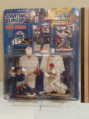 FIGURAS DE ACCIÓN MIKE PIAZZA IVAN RODRIGUEZ DOBLES CLÁSICOS ALINEACIÓN INICIAL Foto 1 de 4