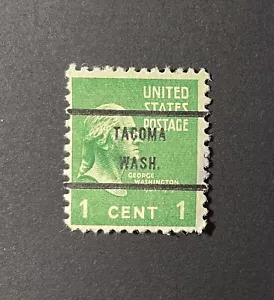 Tacoma, Washington Type 71 Precancel - 1 cent Prexie - U.S. #804 - WA - Picture 1 of 1