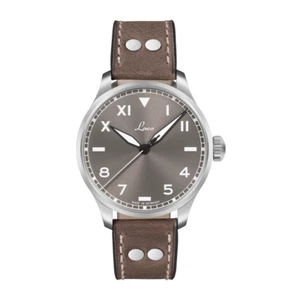 NUEVO Laco Hombres Piloto Augsburgo Taupe Tipo A California Acero Inoxidable 42mm 862170 - Imagen 1 de 2