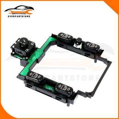 Interruptor de ventana eléctrica delantera y espejo retrovisor para Mercedes Benz C230 C230 C280 AMG 94-98 Foto 1 de 4
