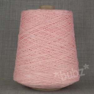 SOFT 4 PLY COTTON YARN 500g CONE BABY PINK HAND MACHINE KNITTING CROCHET WEAVING - Picture 1 of 3
