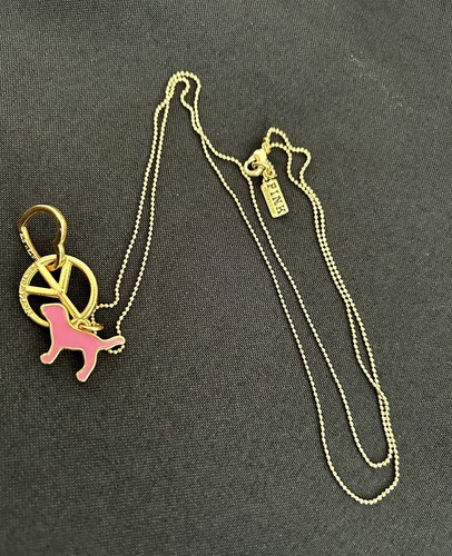 UNDERCOVER Collana Victoria's Secret ""ROSA"" 29"" con ciondoli *USATA*