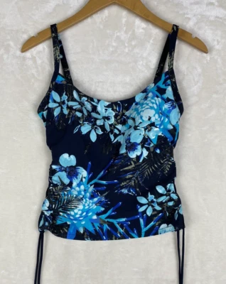 Tommy Hilfiger Tankini Mujer Pequeño B\C Negro Floral Estante Sujetador Acolchado Natación Playa Foto 1 de 4