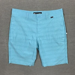 Travis Mathew Shorts Mens Size 30 Blue Golf Style Stretch Performance Comfort - Picture 1 of 12