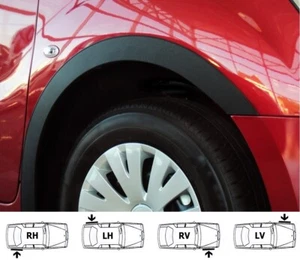 Radlauf Zierleisten vorne hinten Schwarz Matt Satz für Nissan Primera Bj. 99-03 - Bild 1 von 4