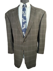 JOS. A. Abrigo Blazer Chaqueta Abrigo Deportivo de Lana BANK Para Hombres Marrón TALLA 48R - Imagen 1 de 9