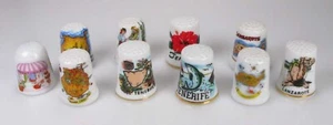 Fingerhut Konvolut Souvenir Porzellan Kanaren Gran Canaria Teneriffa Lanzarote - Bild 1 von 5