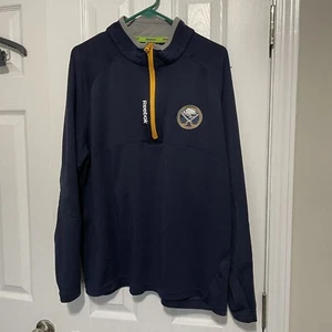 Reebok Buffalo Sabres NHL Center Ice Collection 1/4 - Zip Jacket Men XL NWOT-g80 - Picture 1 of 5