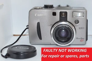 "FAULTY" Canon PowerShot G1 Camera PC1004, For Spares or Repair, Parts - Picture 1 of 9