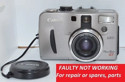 "FAULTY" Canon PowerShot G1 Camera PC1004, For Spares or Repair, Parts - Image 1 of 4
