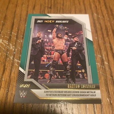 2022 Panini WWE NXT Highlights #1 Santos Escobar - NXT 2.0 Green Parallel - Image 1 of 2