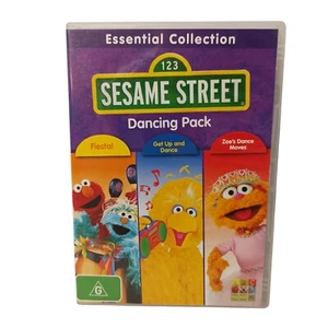 Sesame Street Dancing Pack DVD Fiesta Get Up Dance Zoe's Moves Children R4 VGC - Picture 1 of 10