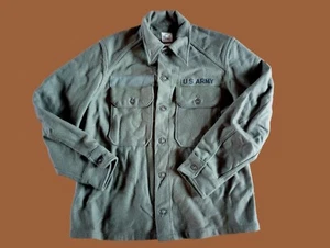 U.S MILITARY WOOL FIELD SHIRT ARMY SIZE MEDIUM NEW KOREA VINTAGE - Picture 1 of 10