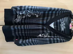 New, womens Pineapple black top, size 14 - Picture 1 of 2