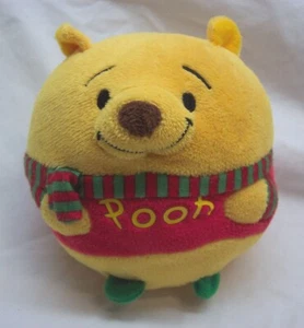 TY Beanie Ballz HOLIDAY WINTER WINNIE THE POOH BEAR 4" Plush STUFFED ANIMAL Toy - Picture 1 of 5