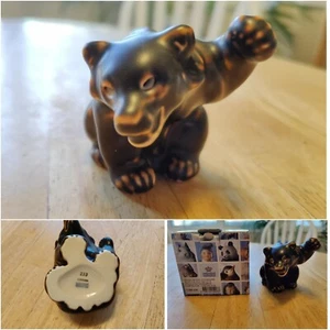 Royal Copenhagen Bear Cub Figurine Paperweight 233 Knud Kyhn Denmark Stoneware - Picture 1 of 7