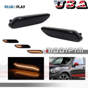 For MINI Cooper R60 R61 36-SMD LED Front Fender Side Marker Signal Lights, Smoke - Picture 1 of 11