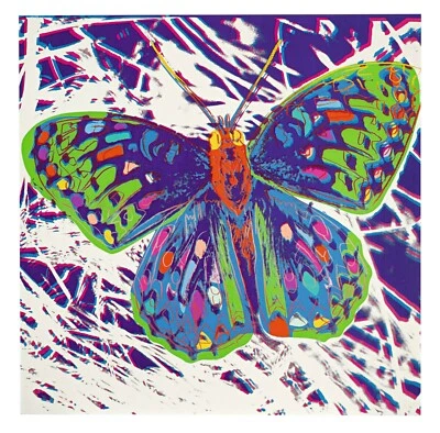 NEW Andy Warhol Silverspot Butterfly Wall Art Print Poster Canvas FREE SHIPPING - Image 1 of 3