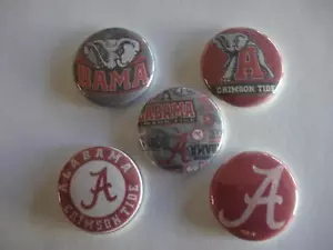 15 botones de marea carmesí de Alabama espalda plana o alfiler insignia cabujón imán embellecedor - Imagen 1 de 5
