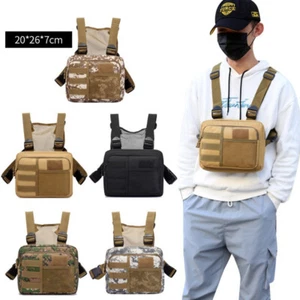 Netz Weste Unisex Brusttasche Hängetasche Wasserdicht Oxford Sport Rucksack. - Bild 1 von 20