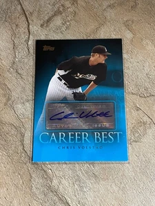 2009 Topps Baseball Chris Volstad Career Best Auto - Picture 1 of 2