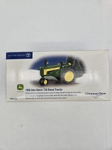Dept 56 1958 John Deere 730 Diesel Tractor Department 56 Snow Village Classic - Picture 1 of 11