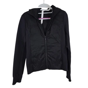 Lululemon schwarze Damenjacke mit Gänsedaunen und Kapuze | Größe 6 - Bild 1 von 9