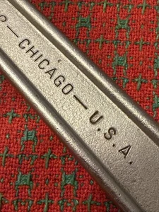 Vintage Klein Tools 12" verstellbarer Schraubenschlüssel USA 🇺🇸 frühes Chicago - Bild 1 von 16