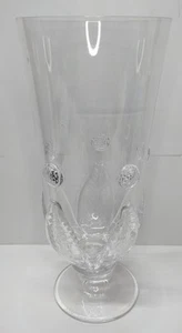 Juliska Glass Acanthus Berry Vase Signed 9.5" - Picture 1 of 11