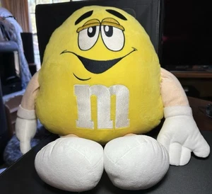 Large Yellow M&M Plush 24" (2 Ft) M&Ms Character 2004 Mars Inc Promo - Picture 1 of 8