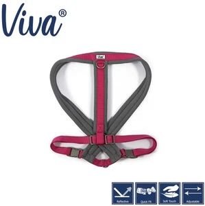 Ancol Viva Extra Large Padded Dog Harness Puppy Reflective Nylon Stitch Pink XL - Picture 1 of 5