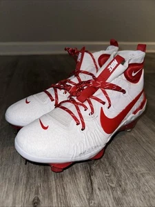 Nike Alpha Huarache NXT “White University Red” Baseball Cleats Men’s Size 8 - Picture 1 of 6
