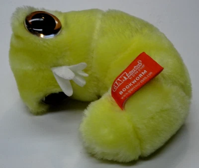 Мягкий гигантский микроб книжный червь от Drew Oliver Plush-Abt 5 дюймов длинный очень хорошо сделано - Изображение 1 из 2