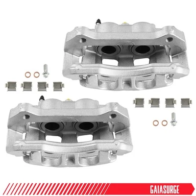 Front Brake Calipers w/ Brackets for 2012 2013 2015 2016 2017 Ford F-150 Lobo - Image 1 of 4