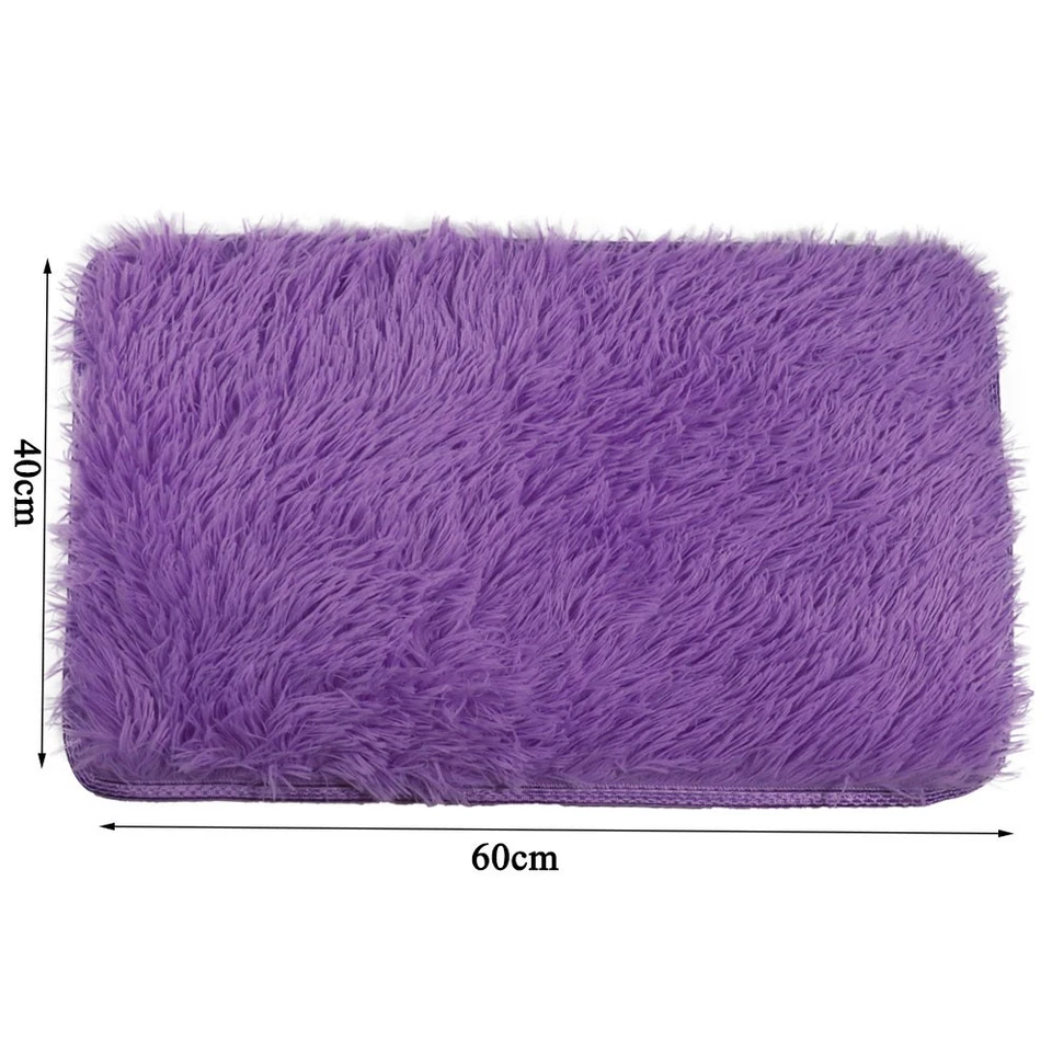 Shaggy Rugs Anti-Slip Large Fluffy Rug Super Soft Living Room Bedroom Carpet Mat - Image 1 of 4