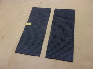 Vintage Gummi-Pedalmatten Spieler Klavier Fußpumpe 10" x 4" Paar Set #851 Teil Neu aus altem Lagerbestand USA - Bild 1 von 6