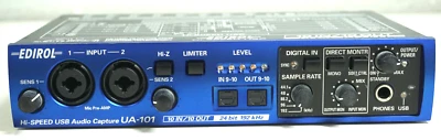 Roland Edirol - "UA-101" - Interfaz de audio USB de alta velocidad Captura 24 bits 192 kHz Foto 1 de 4